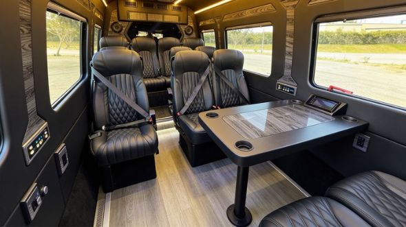 12 passenger sprinter van interior oceanside