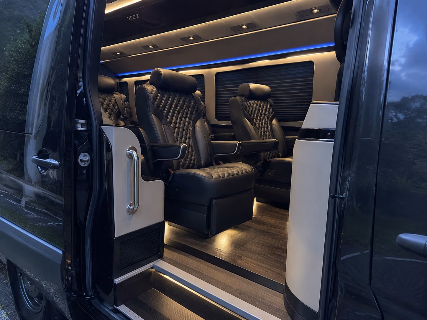 oceanside 18 passenger sprinter van inside