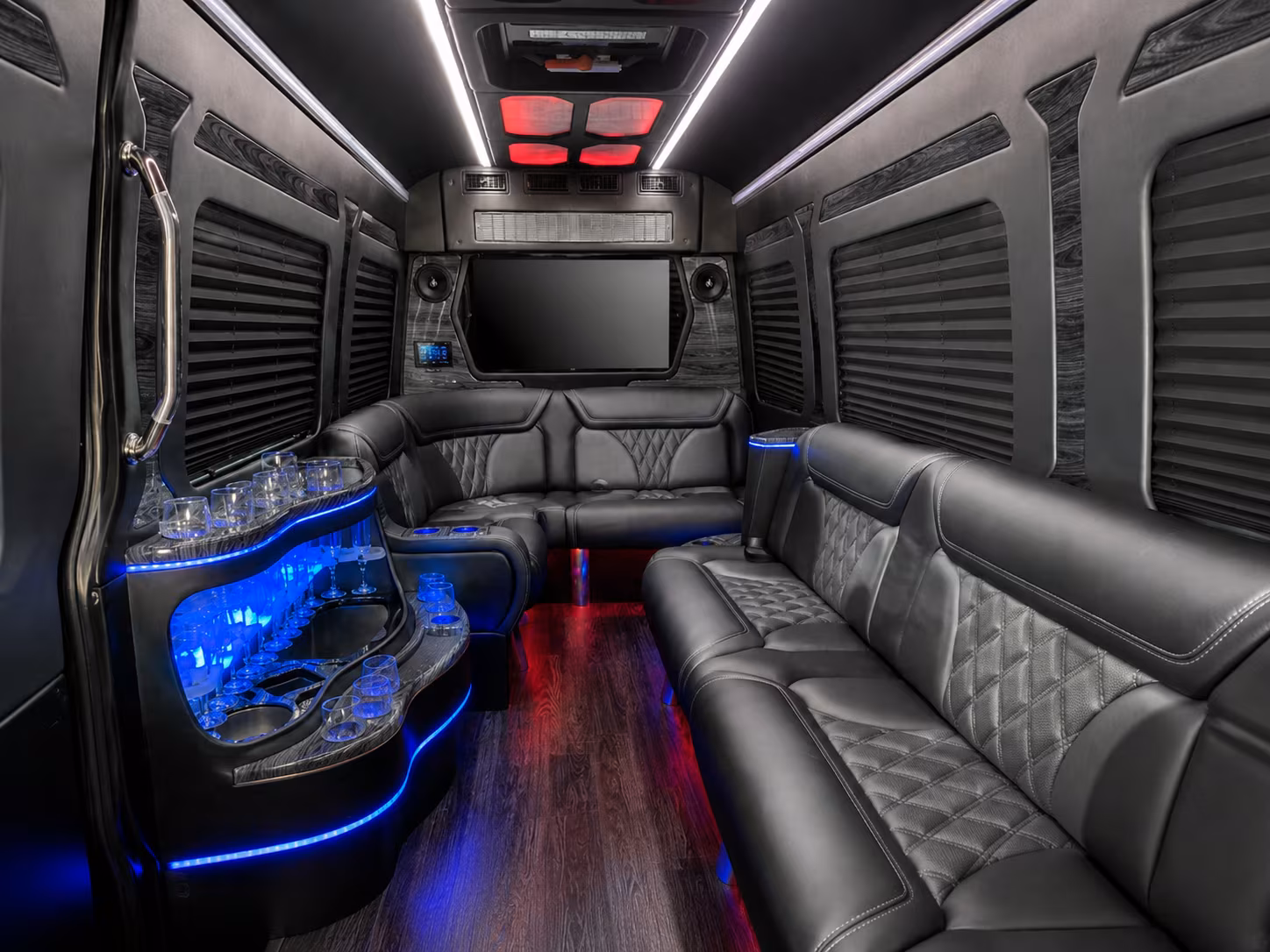 oceanside sprinter limousine inside